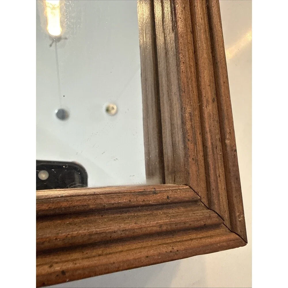 Vintage HOME INTERIORS Wooden Accent Mirror 8